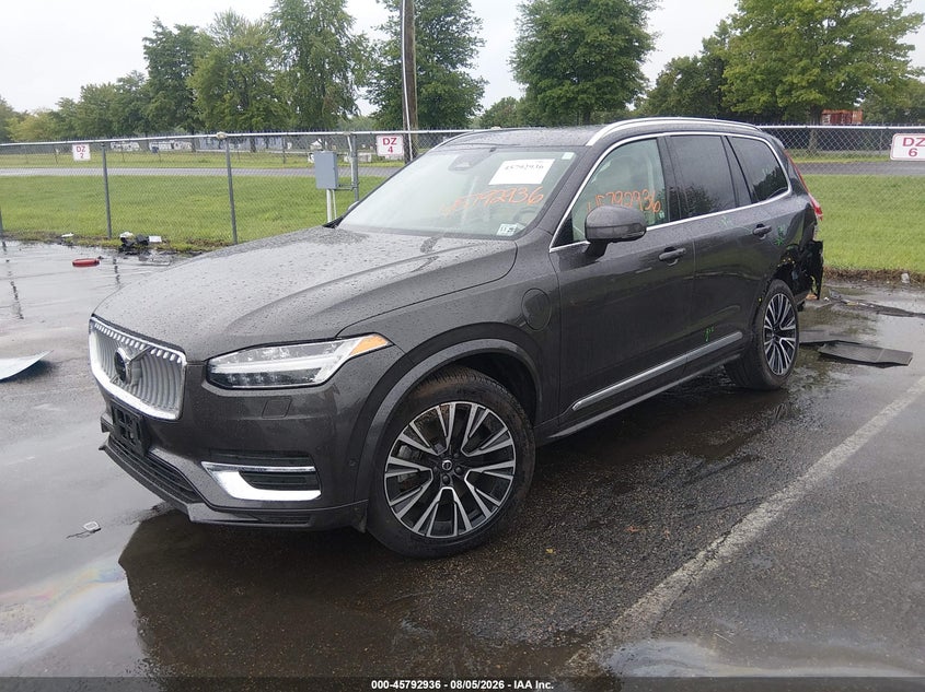 Vin: yv4h60je4s1330374, lot: 46291768, volvo xc90 plug-in hybrid t8 plus 6-seater 20252