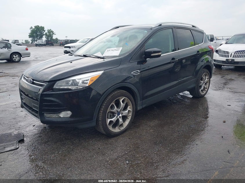 Vin: 1fmcu9j9xeua13367, lot: 46291773, ford escape titanium 20142