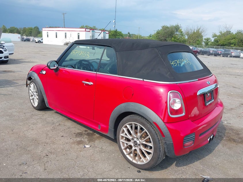 Vin: wmwzp3c59ct249991, lot: 46291794, mini cooper s 20123