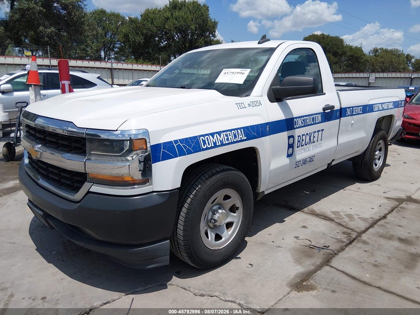 Vin: 1gcncnecxhz340521, lot: 46291827, chevrolet silverado 1500 work truck 20172