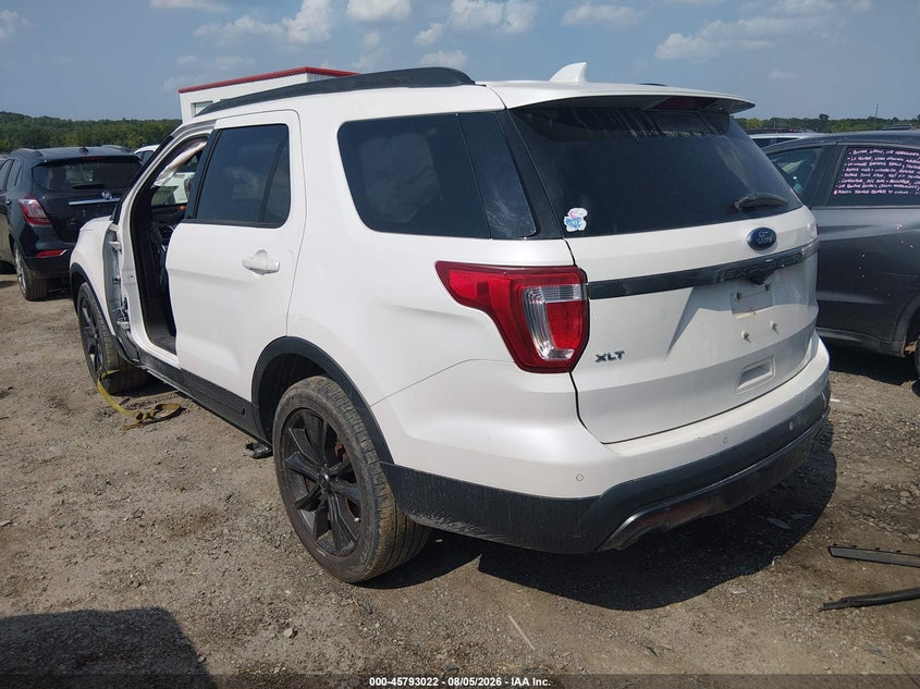 Vin: 1fm5k7d82hgd12120, lot: 46291853, ford explorer xlt 20173