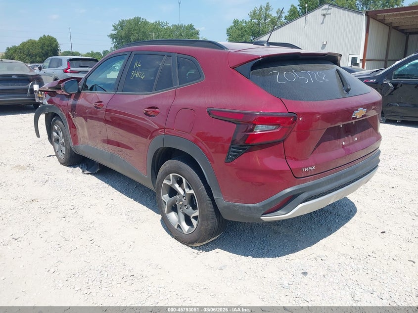 Vin: kl77lhep9sc205728, lot: 46291882, chevrolet trax fwd lt 20253