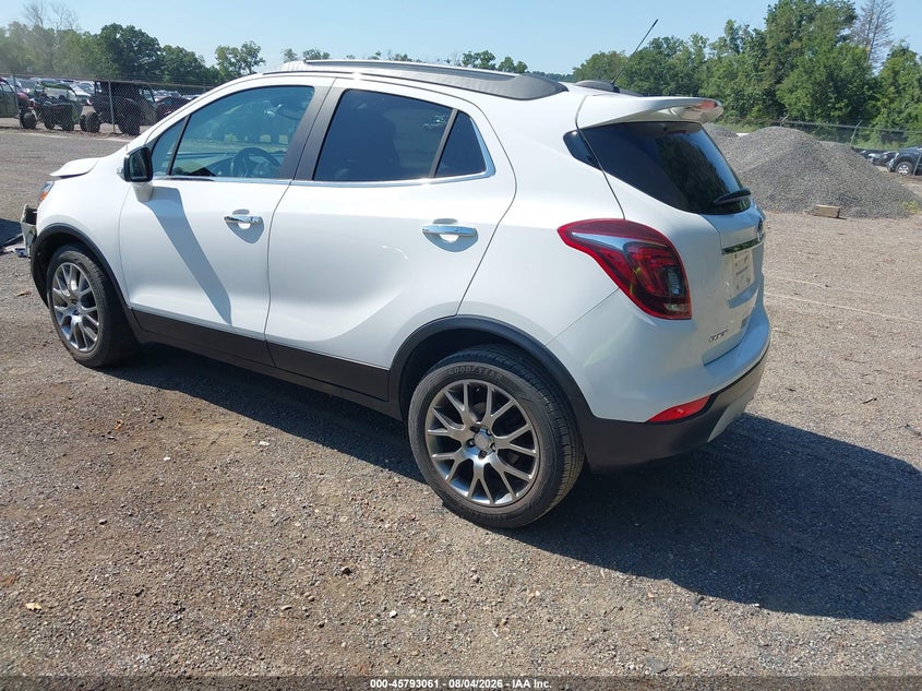 Vin: kl4cj1sb3hb142836, lot: 46291892, buick encore sport touring 20173