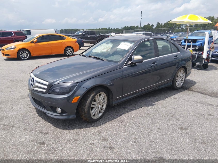 2008 Mercedes-Benz C 300 Luxury/Sport, Звичайний знос, IAAI, VIN WDDGF54X68F076015 — фото 2