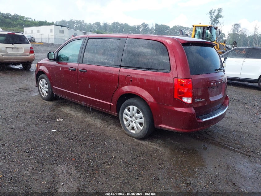 Vin: 2c4rdgbg6kr546731, lot: 46291911, dodge grand caravan se 20193