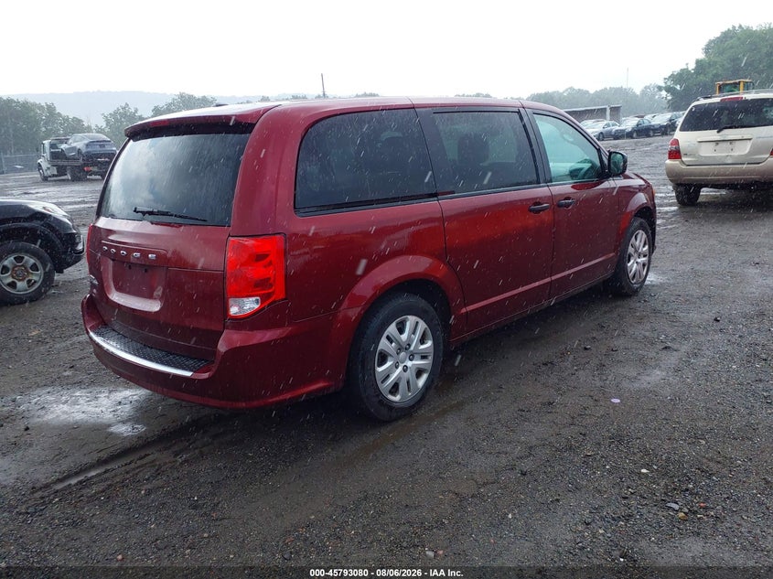 Vin: 2c4rdgbg6kr546731, lot: 46291911, dodge grand caravan se 20194