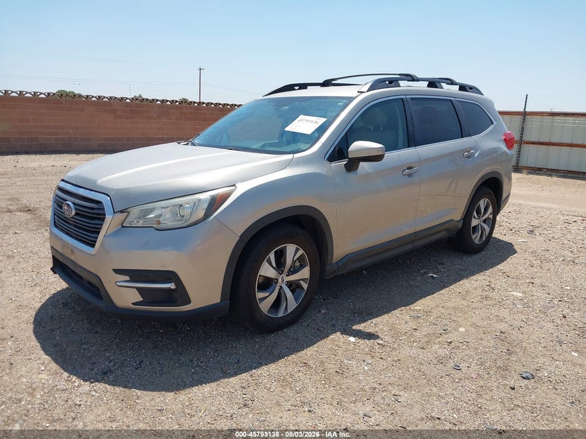 Vin: 4s4wmafd9k3418763, lot: 46291967, subaru ascent premium 20192