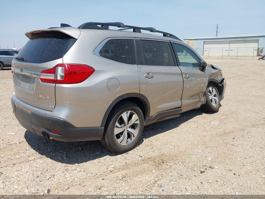 Vin: 4s4wmafd9k3418763, lot: 46291967, subaru ascent premium 20194