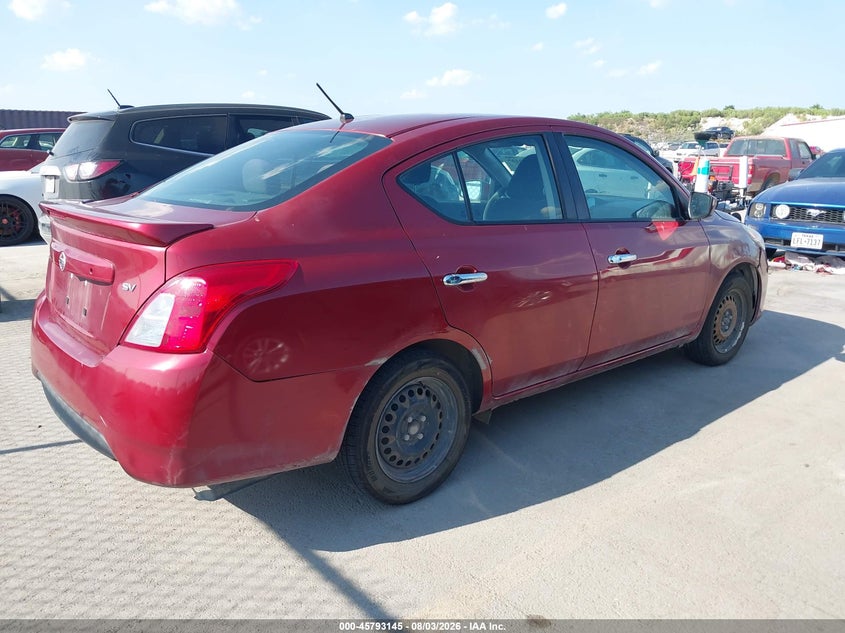 Vin: 3n1cn7ap4jl881067, lot: 46291976, nissan versa 1.6 sv 20184