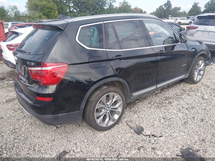 2017 BMW X3 SPORT UTILITY VEHICLE 3.0L I-6 DI, DOHC, VVT, TURBO, 300HP