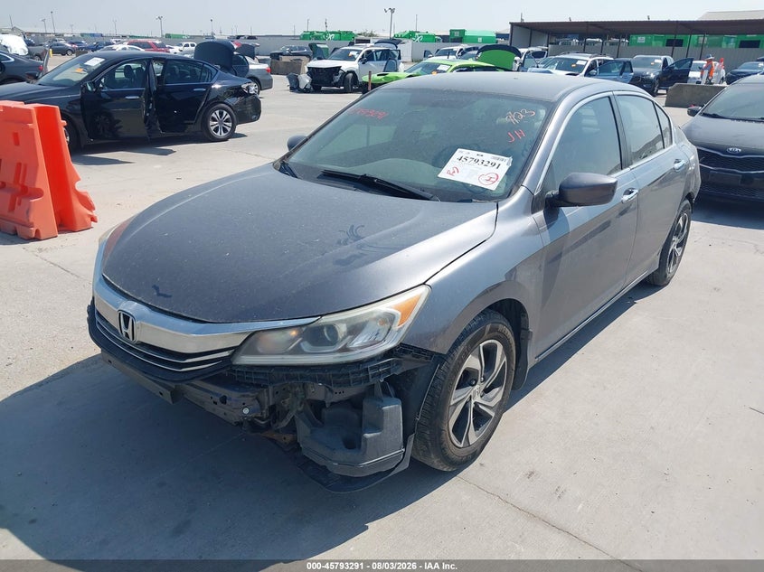 Vin: 1hgcr2f31ha226331, lot: 46292122, honda accord lx 20172