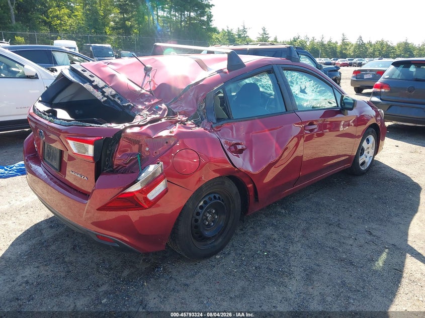 Vin: 4s3gtaa66j3710700, lot: 46292155, subaru impreza 2.0i 20184