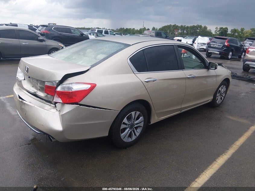 Vin: 1hgcr2f31da220538, lot: 46292177, honda accord lx 20134