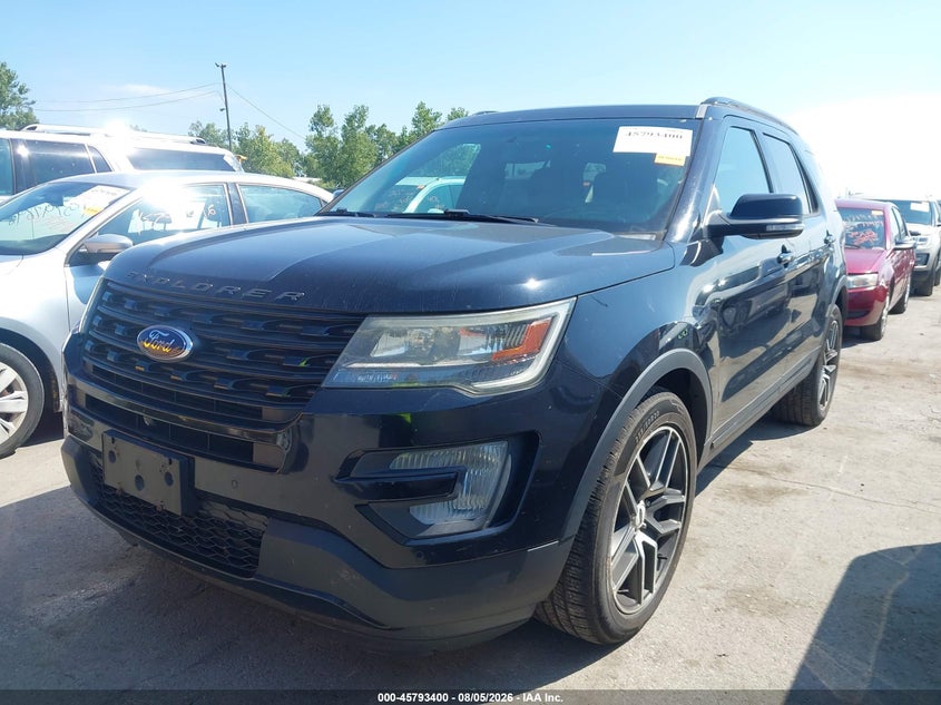 Vin: 1fm5k8gt7ggb93100, lot: 46292231, ford explorer sport 20162