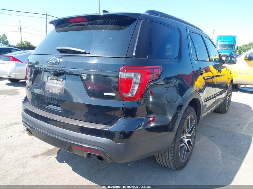 Vin: 1fm5k8gt7ggb93100, lot: 46292231, ford explorer sport 20164