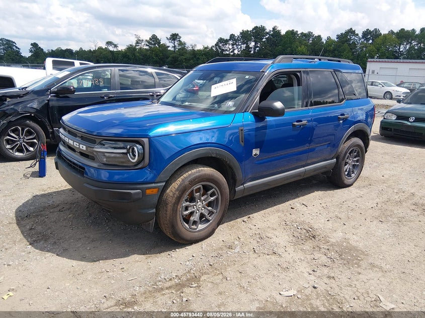 Vin: 3fmcr9b66rrf61661, lot: 46292271, ford bronco sport big bend 20242