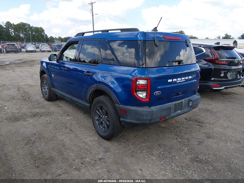 Vin: 3fmcr9b66rrf61661, lot: 46292271, ford bronco sport big bend 20243