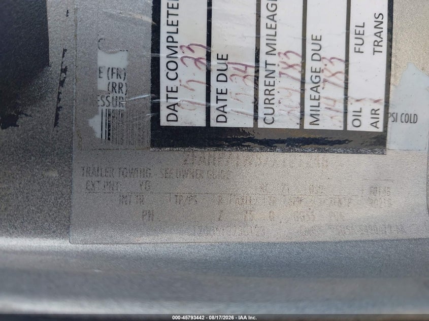 FORD CROWN VICTORIA 2007 VIN 2FAHP71W57X121246