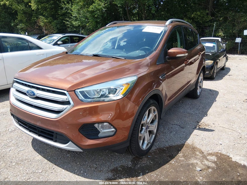 Vin: 1fmcu9jd9hue89974, lot: 46292339, ford escape titanium 20172