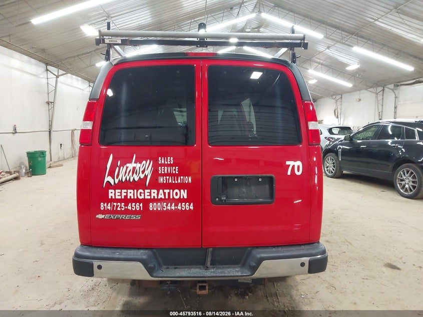 2019 CHEVROLET EXPRESS 3500 WORK VAN VAN 6.0L V8 FI OHV 16V NF2