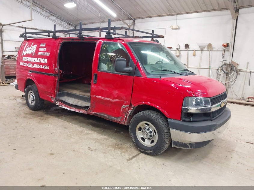 2019 CHEVROLET EXPRESS 3500 WORK VAN VAN 6.0L V8 FI OHV 16V NF2