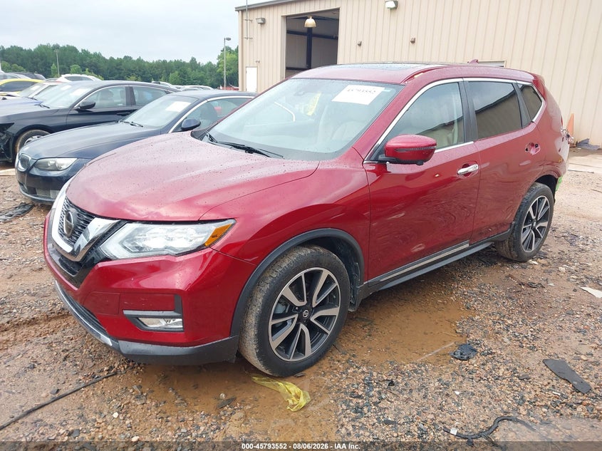 Vin: 5n1at2mt9kc812762, lot: 46292383, nissan rogue sl 20192