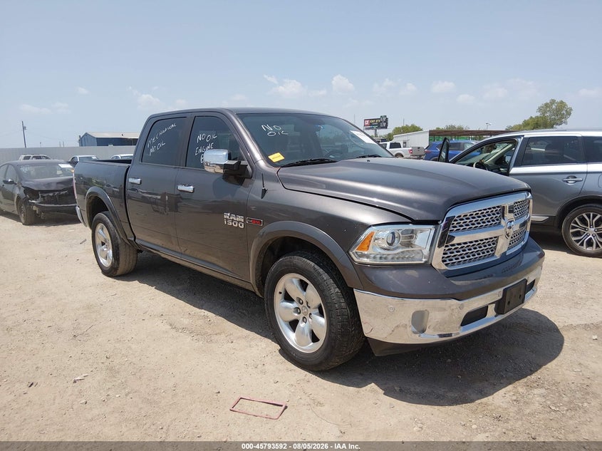 Vin: 1c6rr7nm3js354691, lot: 46292423, ram 1500 laramie  4x4 5'7 box 2018 img_1