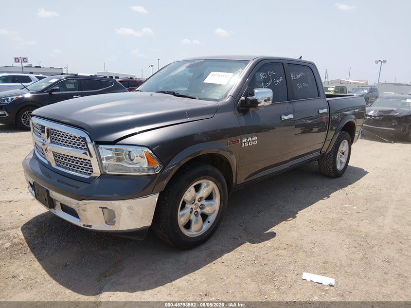 Vin: 1c6rr7nm3js354691, lot: 46292423, ram 1500 laramie  4x4 5'7 box 20182