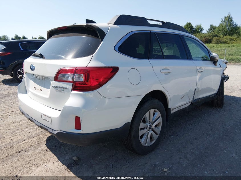 Vin: 4s4bsafc4g3200832, lot: 46292446, subaru outback 2.5i premium 20164