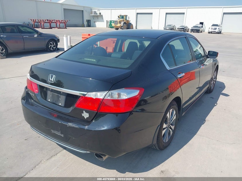 Vin: 1hgcr2f36ea041039, lot: 46292500, honda accord lx 20144