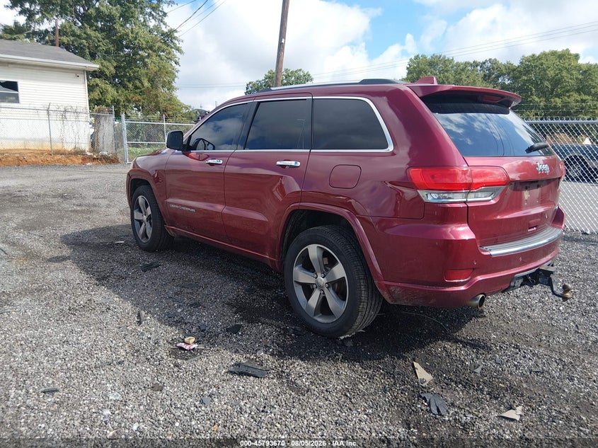 Vin: 1c4rject3ec400857, lot: 46292501, jeep grand cherokee overland 20143