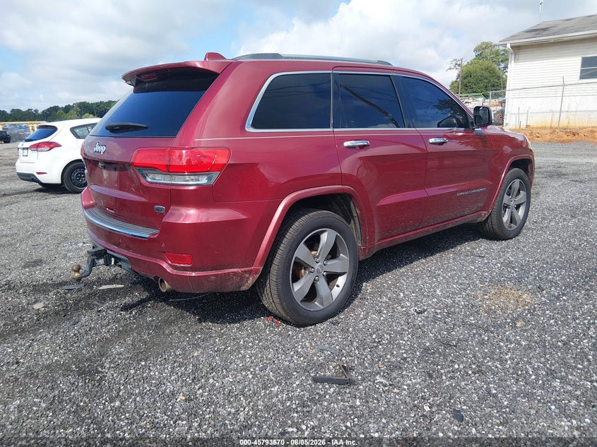 Vin: 1c4rject3ec400857, lot: 46292501, jeep grand cherokee overland 20144