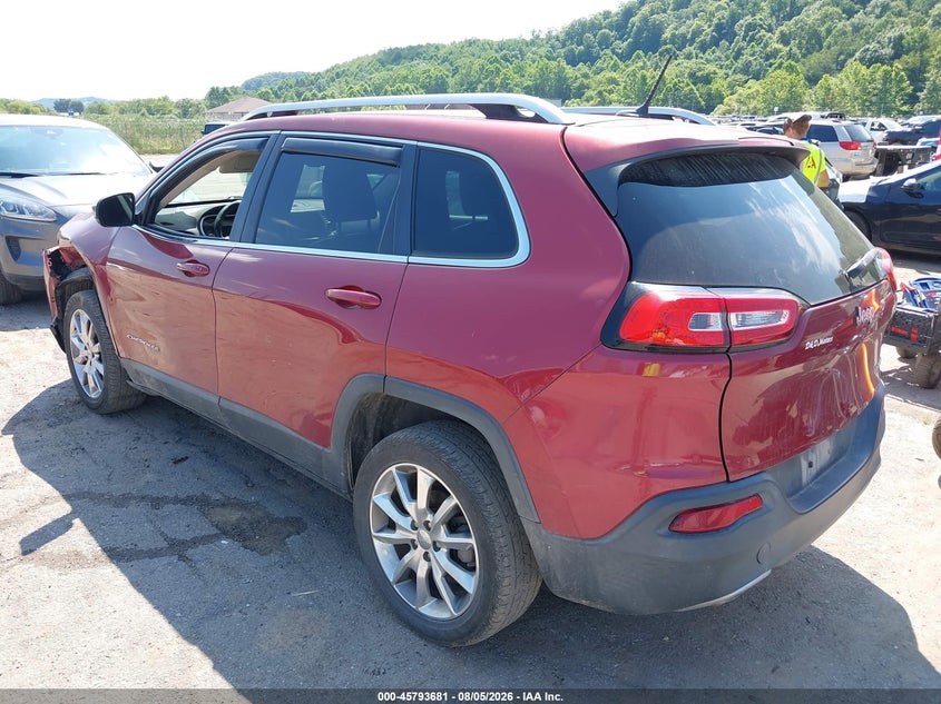 Vin: 1c4pjldb3ew113664, lot: 46292512, jeep cherokee limited 20143