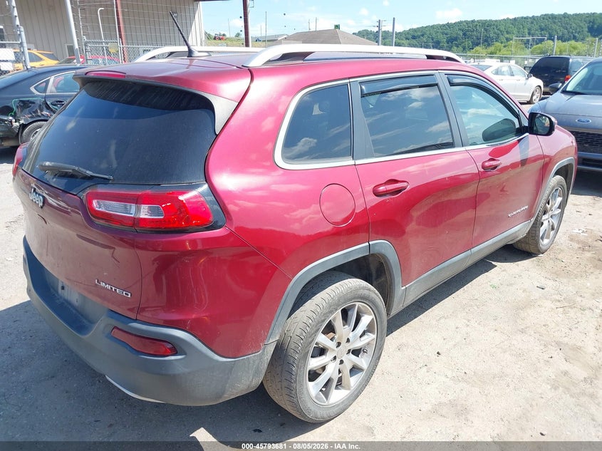 Vin: 1c4pjldb3ew113664, lot: 46292512, jeep cherokee limited 20144