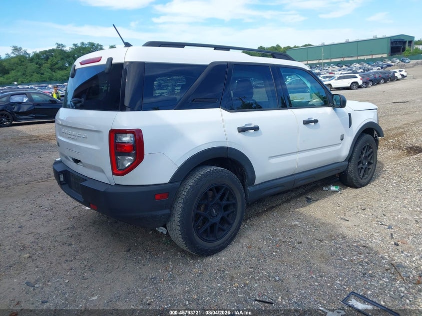 Vin: 3fmcr9b63mra84857, lot: 46292552, ford bronco sport big bend 20214
