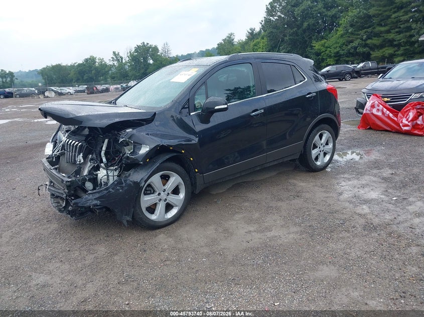 Vin: kl4cjasbxgb542276, lot: 46292571, buick encore 20162