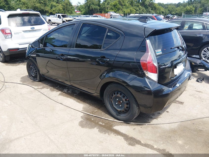 Vin: jtdkdtb38g1121627, lot: 46292612, toyota prius c two 20163