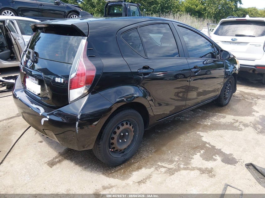 Vin: jtdkdtb38g1121627, lot: 46292612, toyota prius c two 20164
