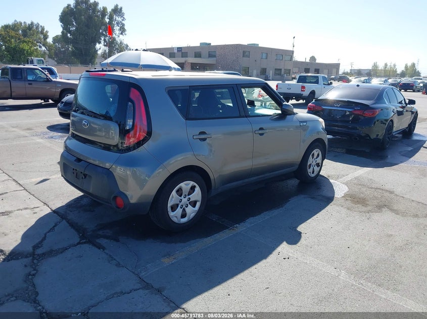 Vin: kndjn2a26f7128728, lot: 46292614, kia soul 20154
