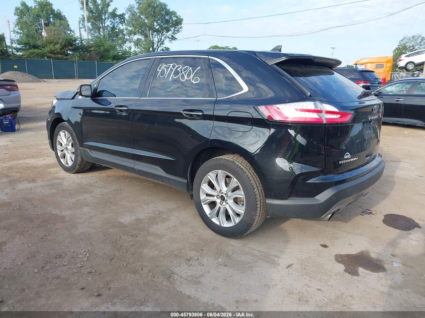 Vin: 2fmpk4k90pba19230, lot: 46292637, ford edge titanium 20233