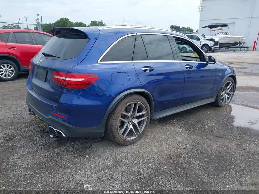 Vin: wdc0g8jb7jf448531, lot: 46292757, mercedes-benz amg glc 63 4matic 20184