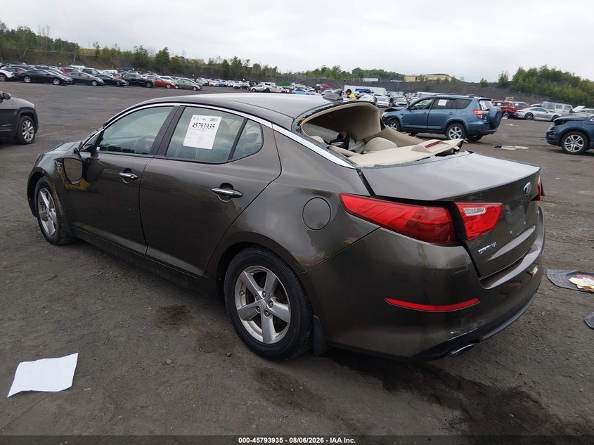 Vin: 5xxgm4a78eg304835, lot: 46292766, kia optima lx 20143