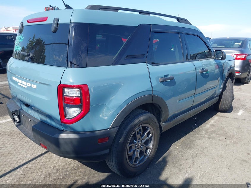 Vin: 3fmcr9b66nrd65648, lot: 46292775, ford bronco sport big bend 20224