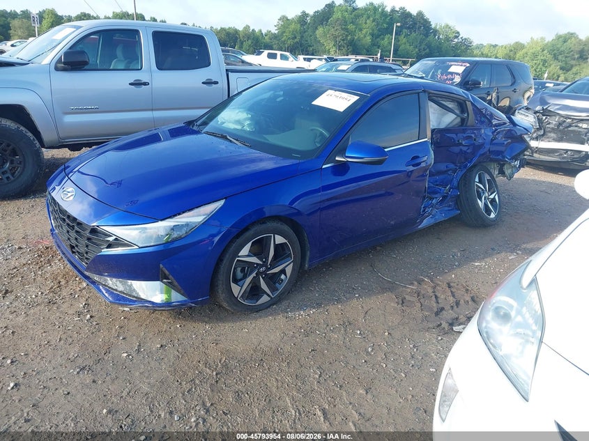 Vin: kmhln4ag1nu319419, lot: 46292785, hyundai elantra sel 20222