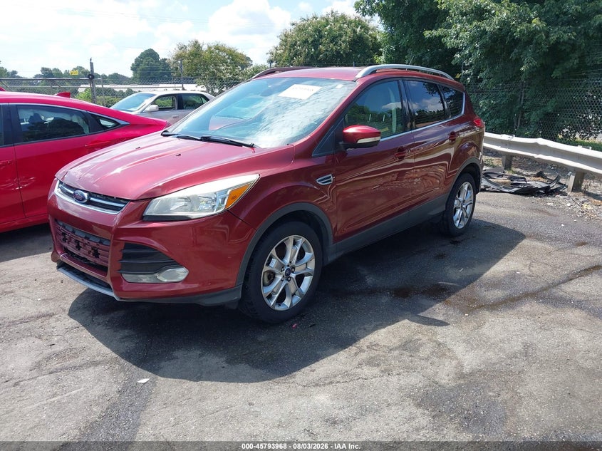 Vin: 1fmcu9jx3fub12614, lot: 46292799, ford escape titanium 20152