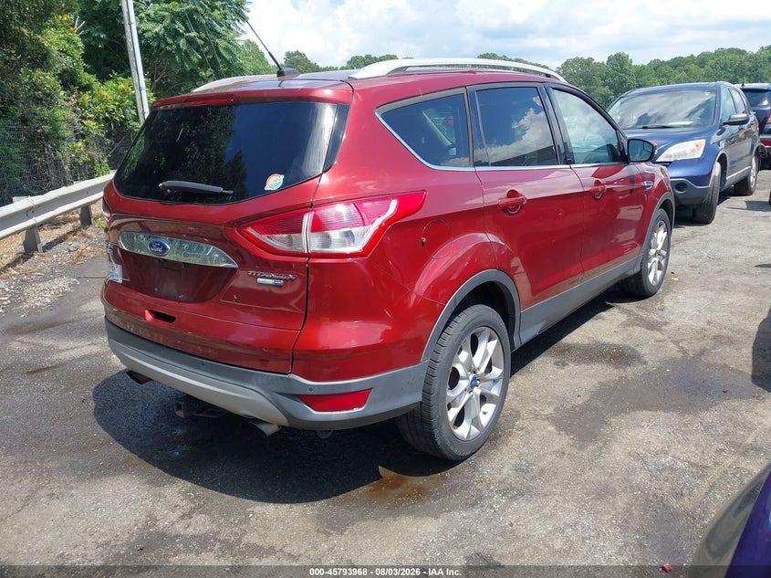 Vin: 1fmcu9jx3fub12614, lot: 46292799, ford escape titanium 20154