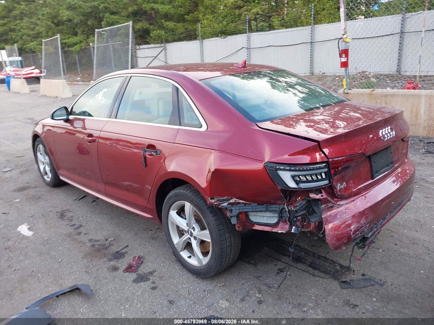 Vin: waudnaf44ka027330, lot: 46292800, audi a4 45 premium 20193