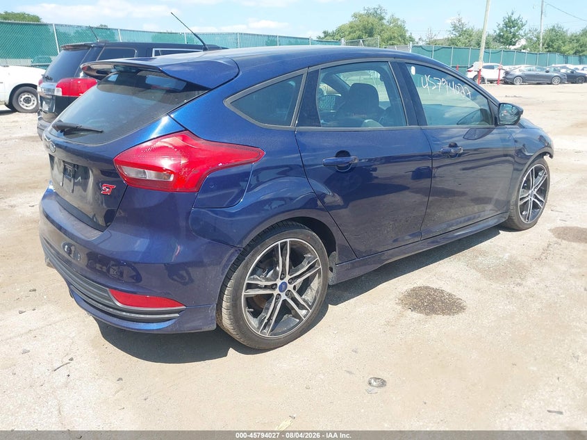 Vin: 1fadp3l95hl346621, lot: 46292857, ford focus st 20174