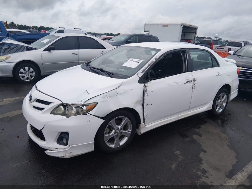 Vin: 2t1bu4ee9bc672267, lot: 46292869, toyota corolla s 20112