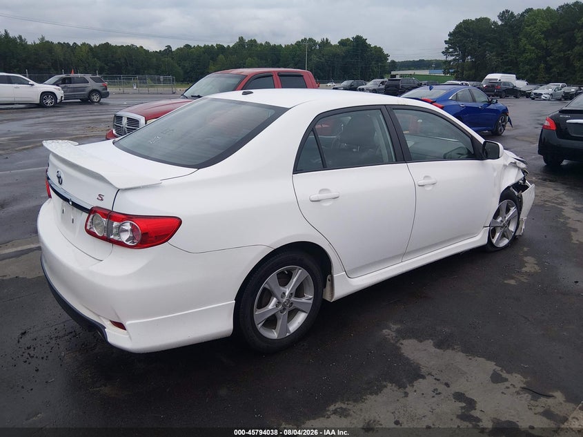 Vin: 2t1bu4ee9bc672267, lot: 46292869, toyota corolla s 20114
